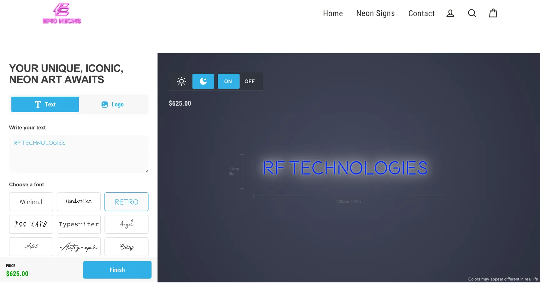 Epic Neons + project